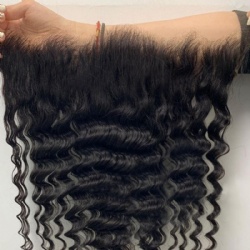 13x4 Real HD Lace Frontal Deep Wave Virgin Human Hair